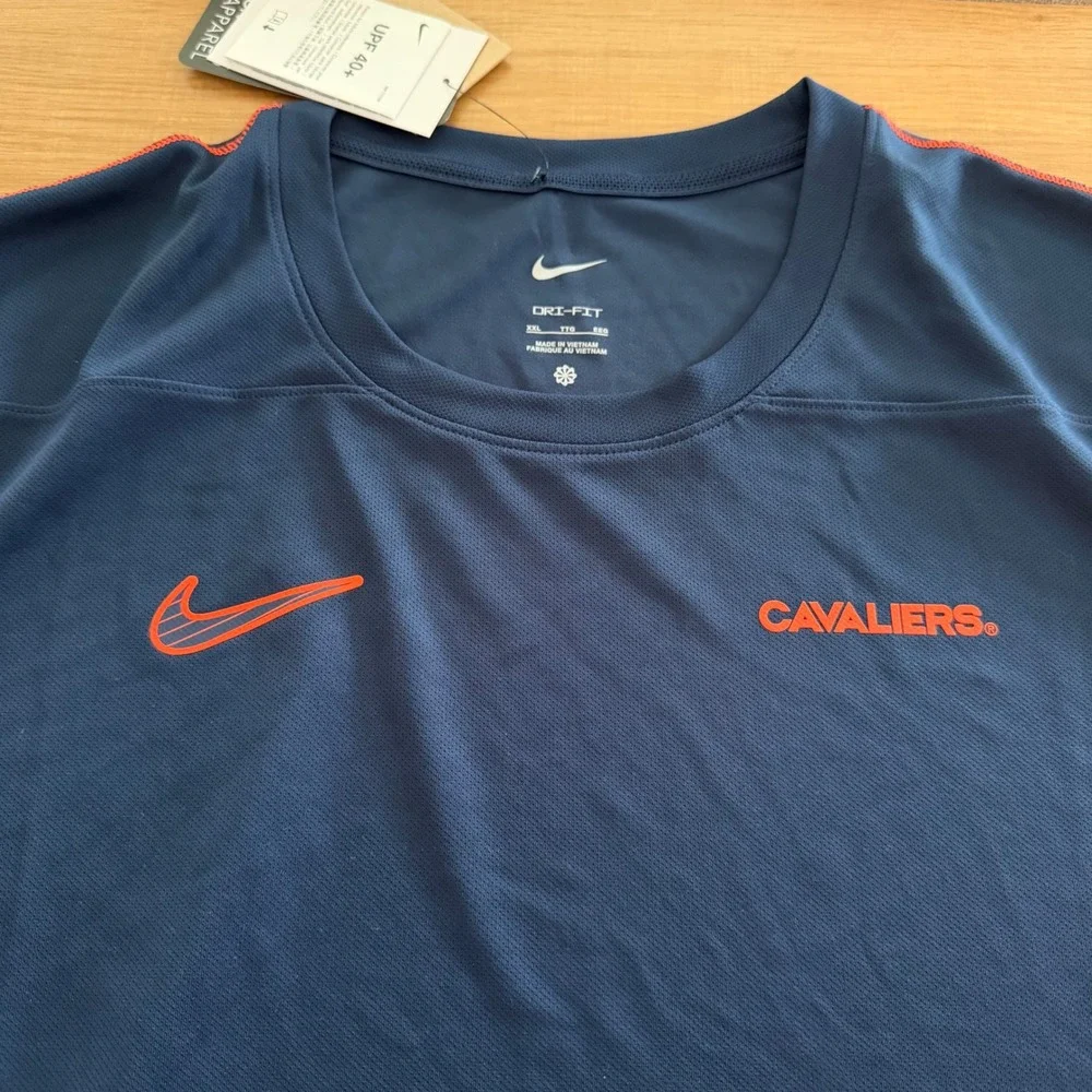 Nike Cleveland Cavaliers Dri-FIT UPF 40+ Navy Blue Shirt Men XXL NEW
